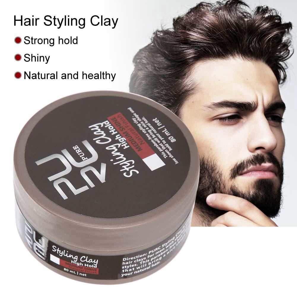 Men Women Shiny Hair Styling Clay High Strong Hold Modeling