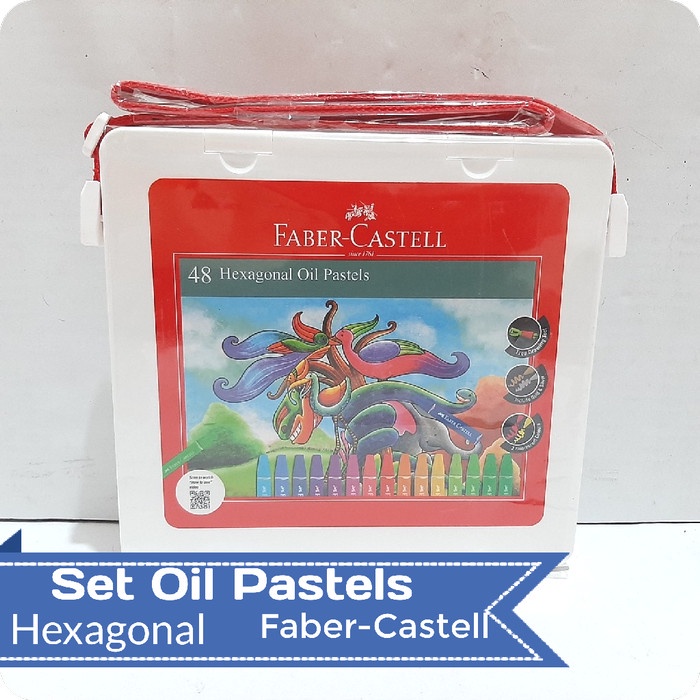 

Crayon Oil Pastels Hexagonal 48 - 60 - 72 Faber-Castell - Hexagonal 48
