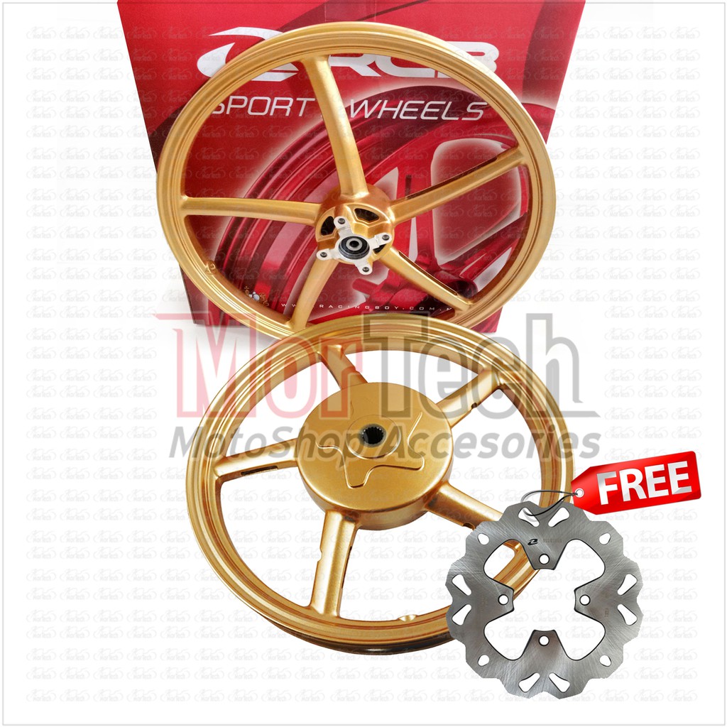 Velg RCB SP522 Mio Sporty CW Mio Smile Mio Soul Fino 110 Mio GT Pelek Racing Boy Ori Ring 14 Gold