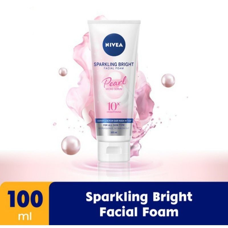 NIVEA Sparkling Bright Whitening Facial Foam 100ml