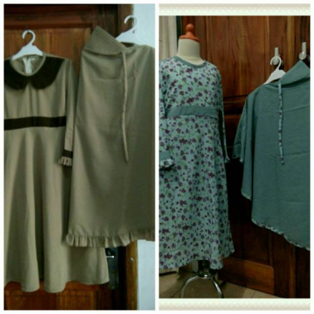 Setelan Gamis+jilbab