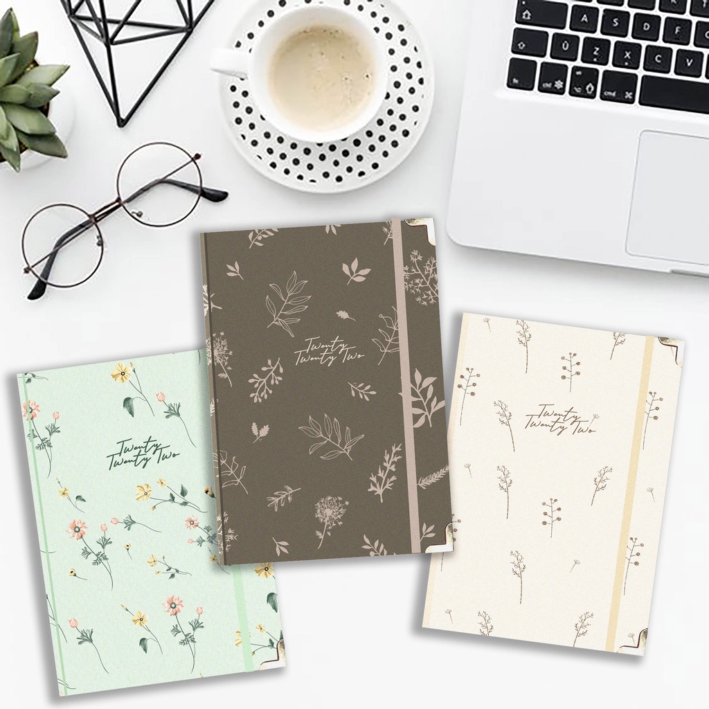 

2022 BULLET JOURNAL FLORAL MONTHLY & WEEKLY PLANNER custom buku diary bujo notes agenda notebook