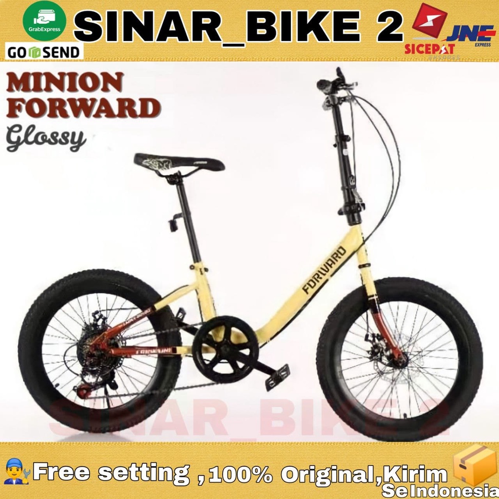 Sepeda MINION FORWARD Ukuran 20 Inch 7 Speed Rem Cakram