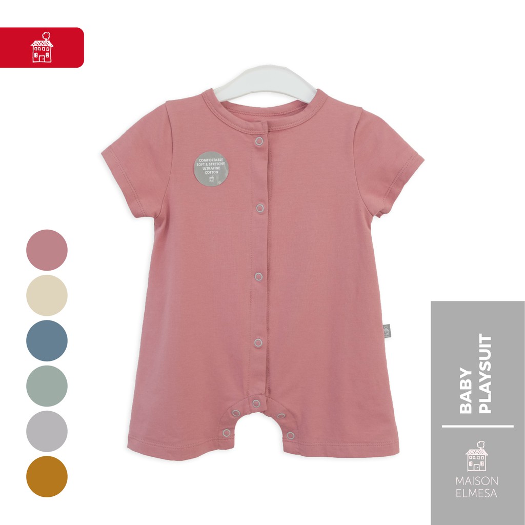 Maison Elmesa Playsuits Baju Bayi Ultrafine Kaki Pendek ...