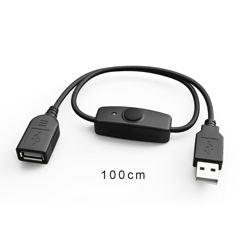 VIVI   Data Sync USB 2.0 Extender Cord USB Extension Cable With ON OFF Switch LED Indicator for Raspberry Pi PC USB Fan LED Lamp USB Charger