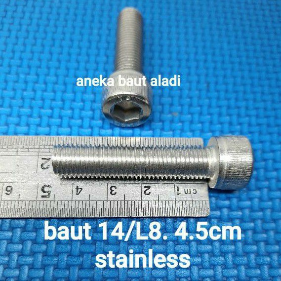Baut 14. 4,5cm L8 stainless