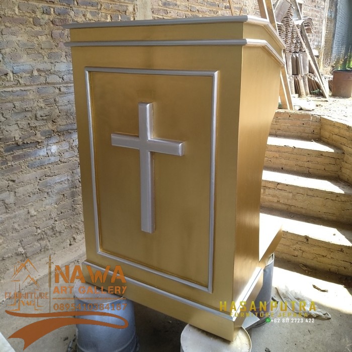 Mimbar Gereja, Mimbar Podium Gereja, Mimbar Gereja Jati Berkulitas