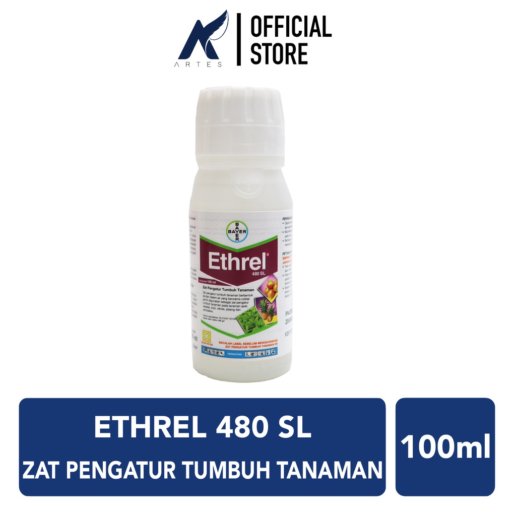 ETHREL 480 SL BAYER Zat Pengatur Tumbuh-ZPT Hormon Penumbuh-Pembesar-Warna Tanaman Buah 100 ml