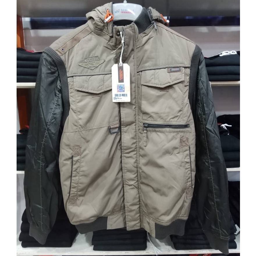 Cardinal Jaket Army Hoodie kombinasi 01