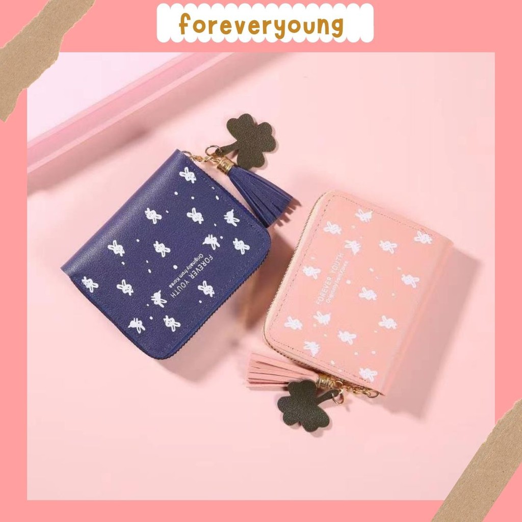 (Fy)DOMPET KOIN DAN UANG KERTAS/KARTU WANITA DOMPET  RESLETING IMPORT REAL PICT