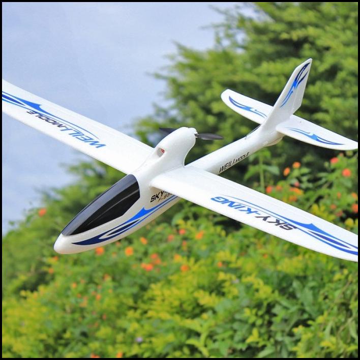 F959 Sky King 3 Channel Rc Drone Pesawat Push Kecepatan Glider Fixed