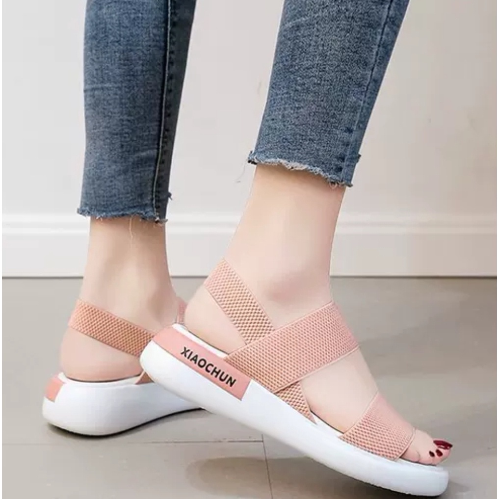 AGI3333 sandal wedges wanita import sandal tali wanita murah sandal gunung wanita kekinian cod jakarta