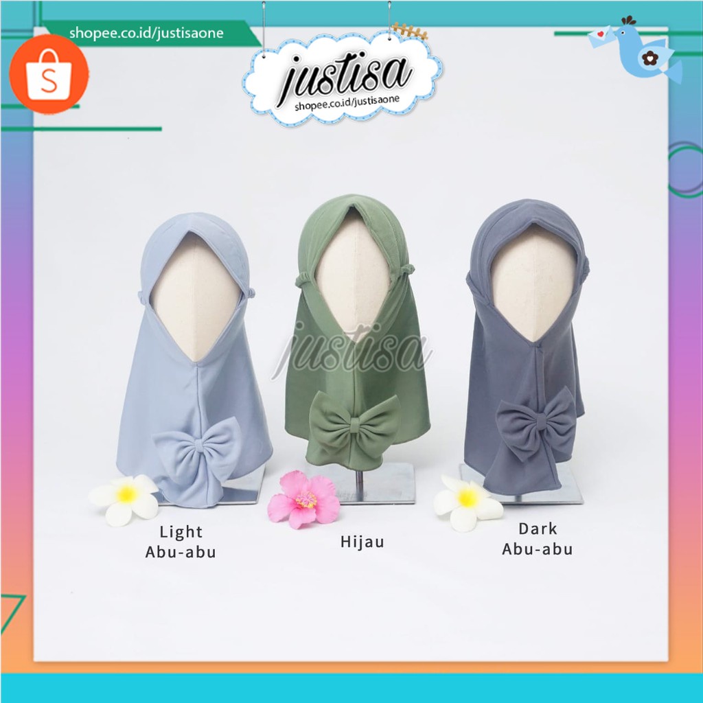 Promo !! SALE!!! HIJAB BAYI INSTANT POLOS-JILBAB BAYI VINATA MOTIF PITA HIJAB ANAK MURAH