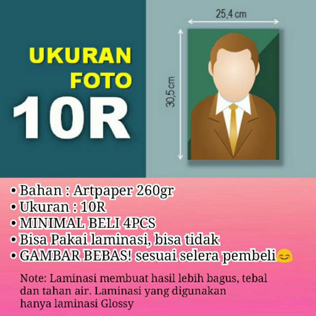 CETAK FOTO UKURAN 10R