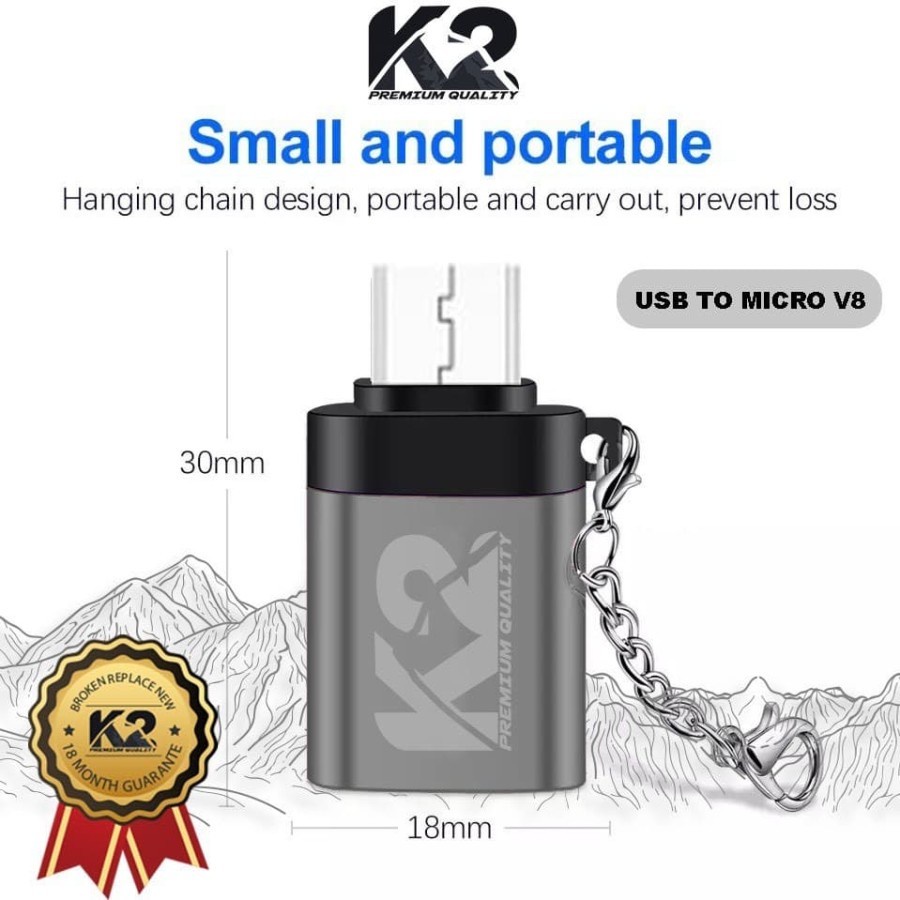 Trend-OTG USB TO MICRO USB K2 PREMIUM QUALITY