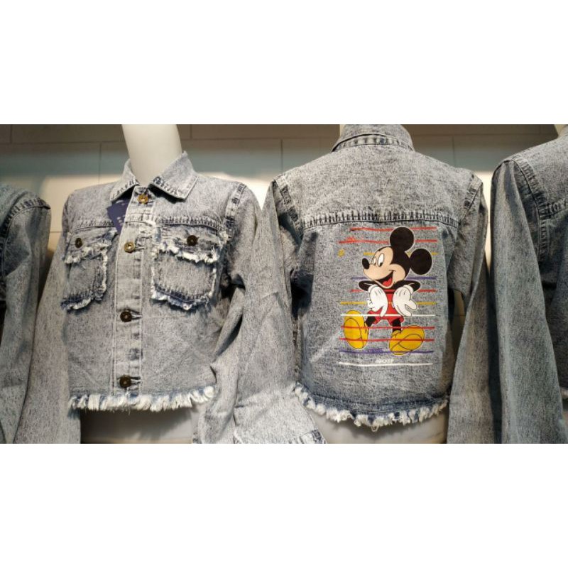 Jaket Jeans Mickey