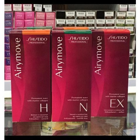 Shiseido airymove/obat keriting/non amonia