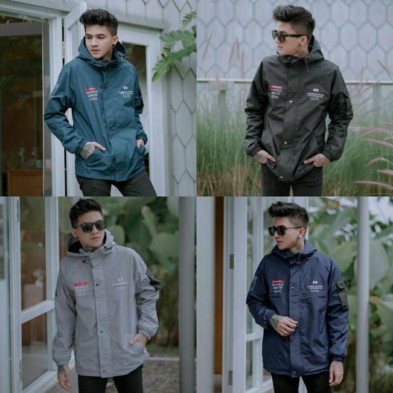 GENIOUS Jaket Casual Jaket Parasut Jaket Pria New