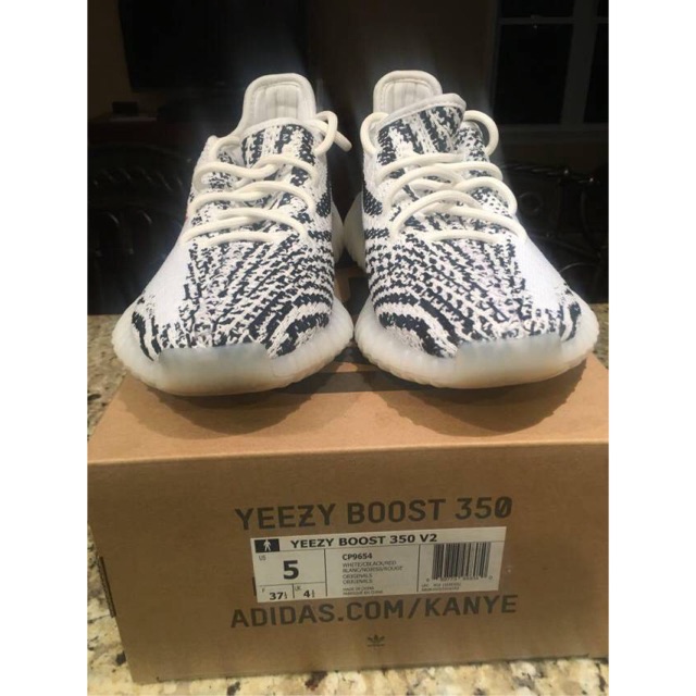 size 6 zebra yeezys