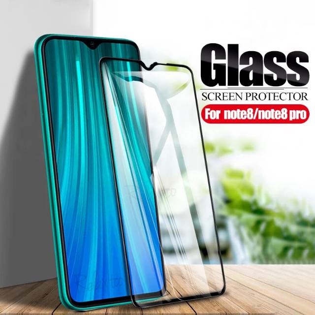 PROMO Tempered Glass Xiaomi Redmi 8, Redmi Note 8, Note 8 Pro TG Layar FULL Cover Anti Gores Kaca