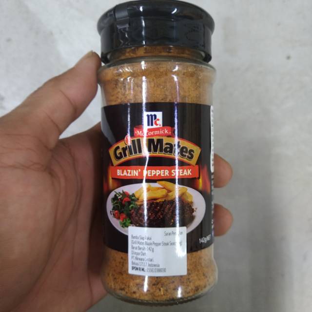 

mccormick grill mates blazin pepper steak seasoning 142gr