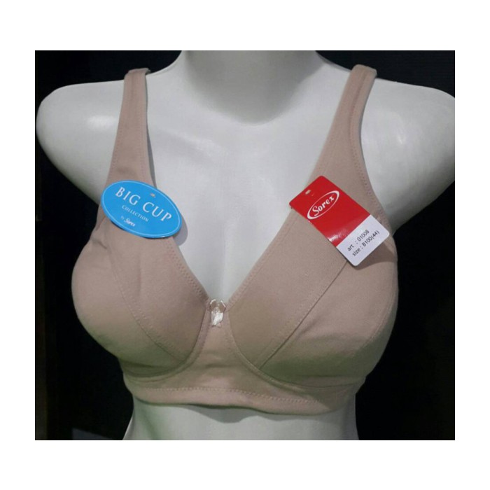 Unik Bra Bh Sorex art 01008 BiG size 44 Big Cup ukuran Jumbo  Besar - Hitam Limited