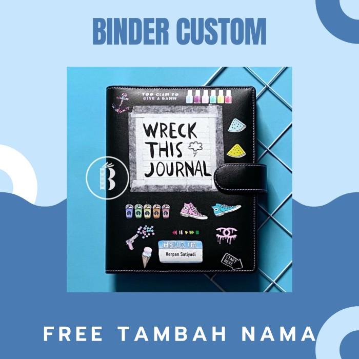 

Gia | Binder Custom Printing Wreck This Journal Free Tambah Nama A5 B5 A6
