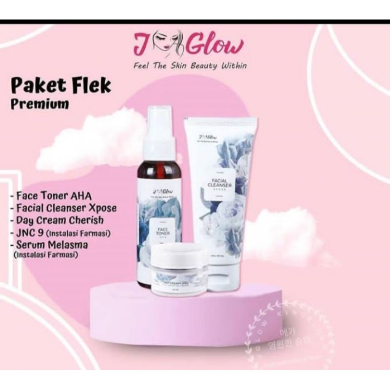 JGLOW skincare paket flek premium