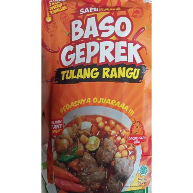

Baso geprek sami raos
