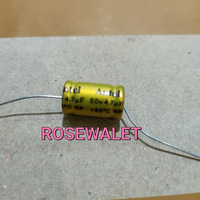 ELCO CAPACITOR NON POLAR 4.7UF 50 V (KUNING)