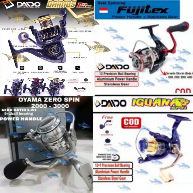 REEL PIONER NOBLE/ DAIDO DAIMOS/DAIDO FUJITEX/DAIDO DEEP SEA(POWER HANDLE)