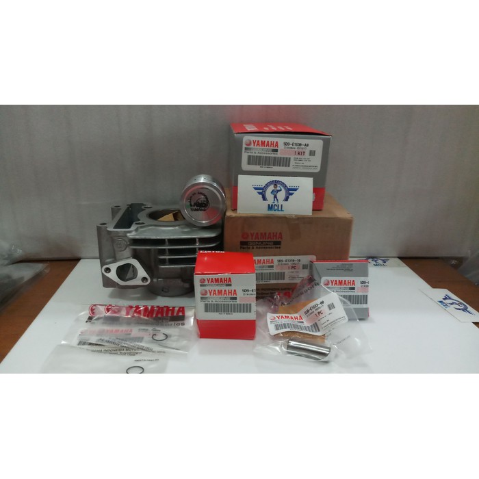 BLOK SEHER VEGA ZR/JUPITER Z NEW 2010/LEXAM+PISTON KIT(STD)5D9-E1310-1  awet murah kuat ori garansi