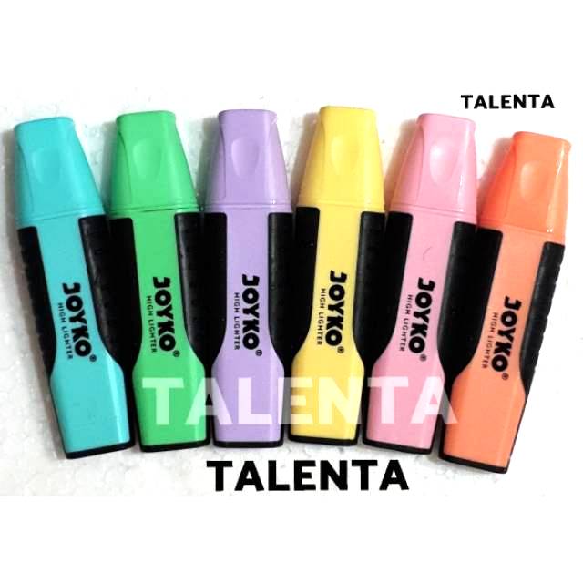 Highlighter Joyko HL 1 - HL 76 - Soft Color Warna Pastel- Flourscent Warna Cerah