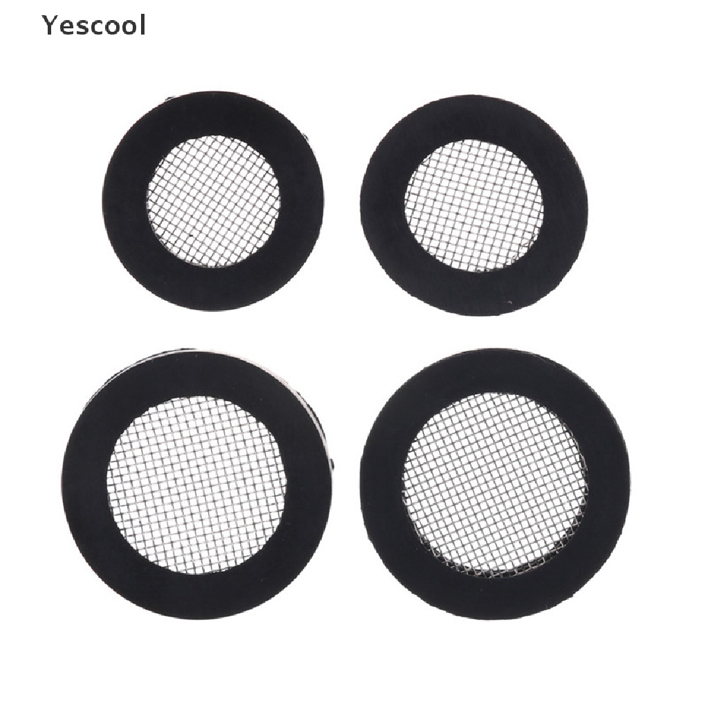 Yescool 10pcs / Set Filter Air Bahan Stainless Steel Ukuran 1 / 2 &quot;/ 3 / 4&quot;