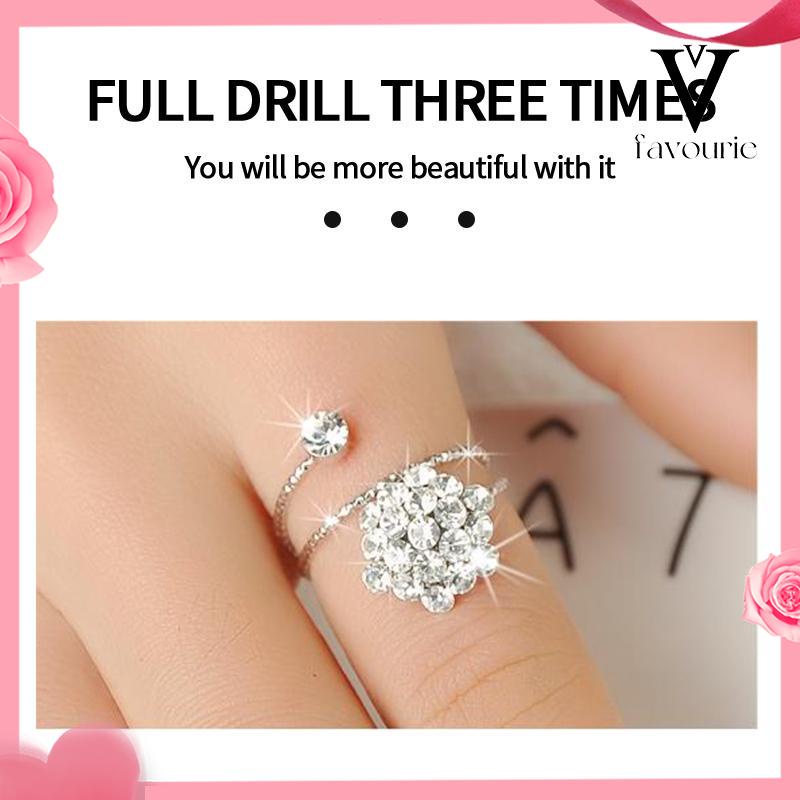 [COD]Kombinasi geometris cincin manis yang cocok untuk semua set cincin terbuka mutiara sederhana-FA