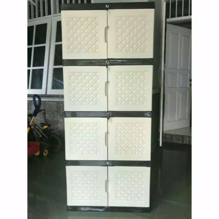 Lemari Plastik Aquose Gantungan Susun 4 JUMBO [KHUSUS JASA KIRIM GOJEK/INSATAN]-4