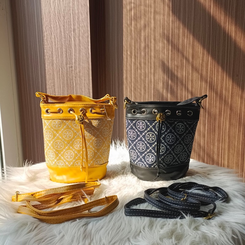 [✅BISA COD] Tas Wanita Import TB Jackquard Bucket viral 2022 61187