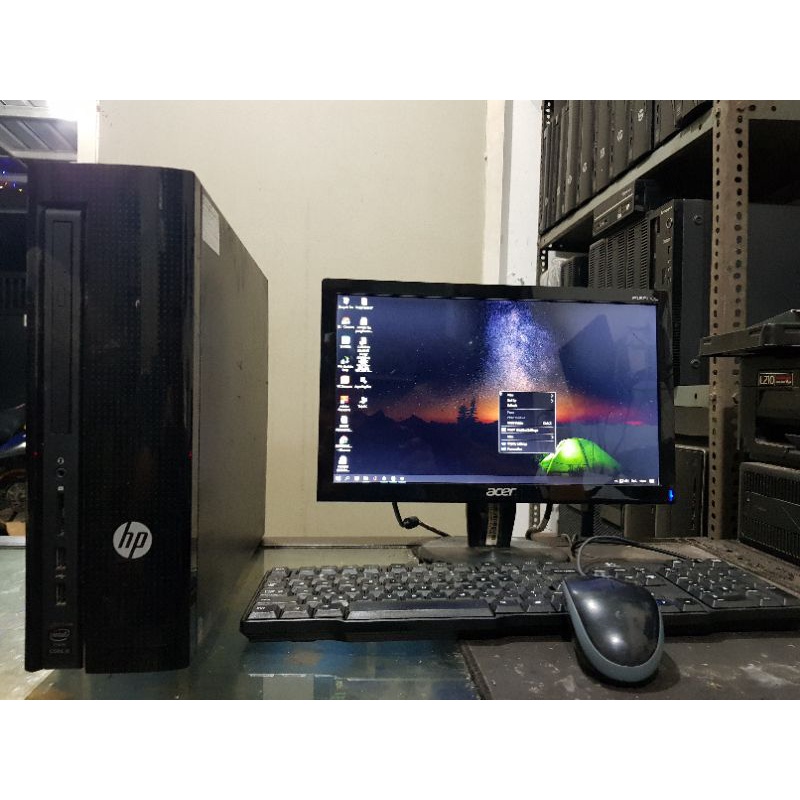 PC BUILTUP LENGKAP CORE i7 2600 RAM 8GB SSD 120GB HDD 500GB MONITOR 16&quot; KEY &amp; MOUSE