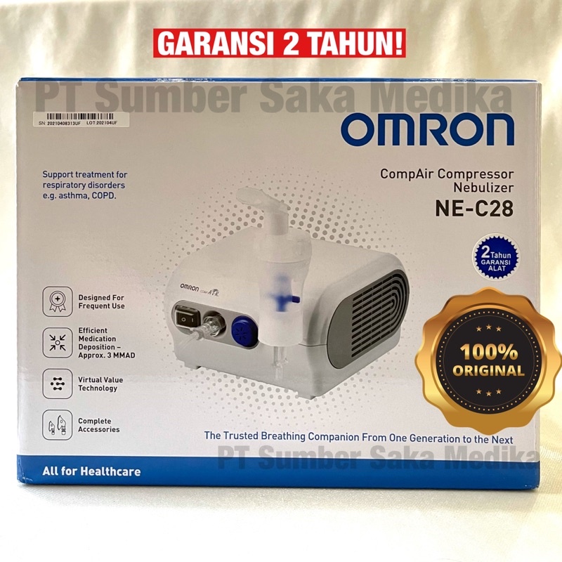 OMRON Compair Compressor Nebulizer Kit Set Ne-C28 -Garansi 2 Tahun- 100% ORI