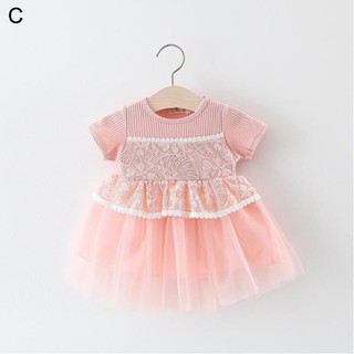  Dress  anak  cewek bagus lucu PINK BLUE WHITE CLAIRINE 