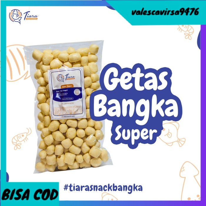 

⭐BISA COD⭐ Kerupuk Getas Super Ikan Tenggiri Asli Bangka By Tiara Snack Bangka