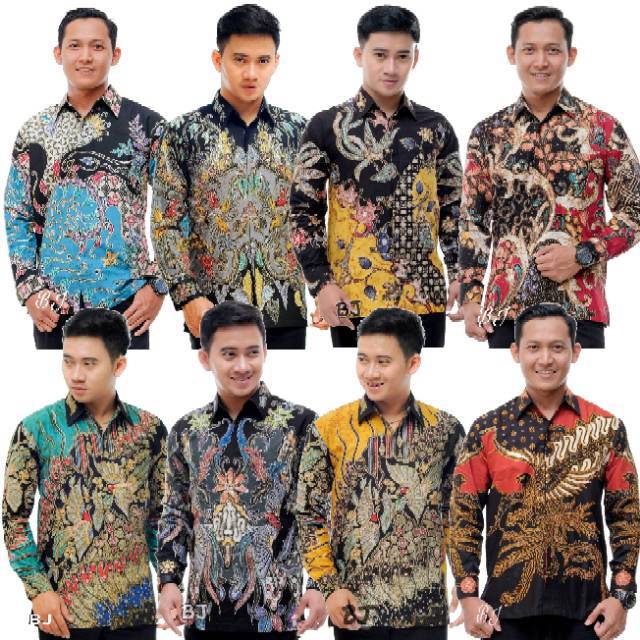 KEMEJA BATIK TULIS BERFURING LENGAN PANJANG BANYAK MOTIF FASHION BAHAN KATUN HALUS PEKALONGAN LARISs