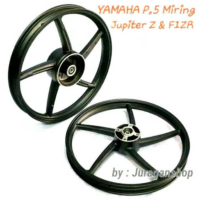 Velg Racing  Jupiter Z / f1zr Palang 5 Miring PSW Hitam Tromol kecil
