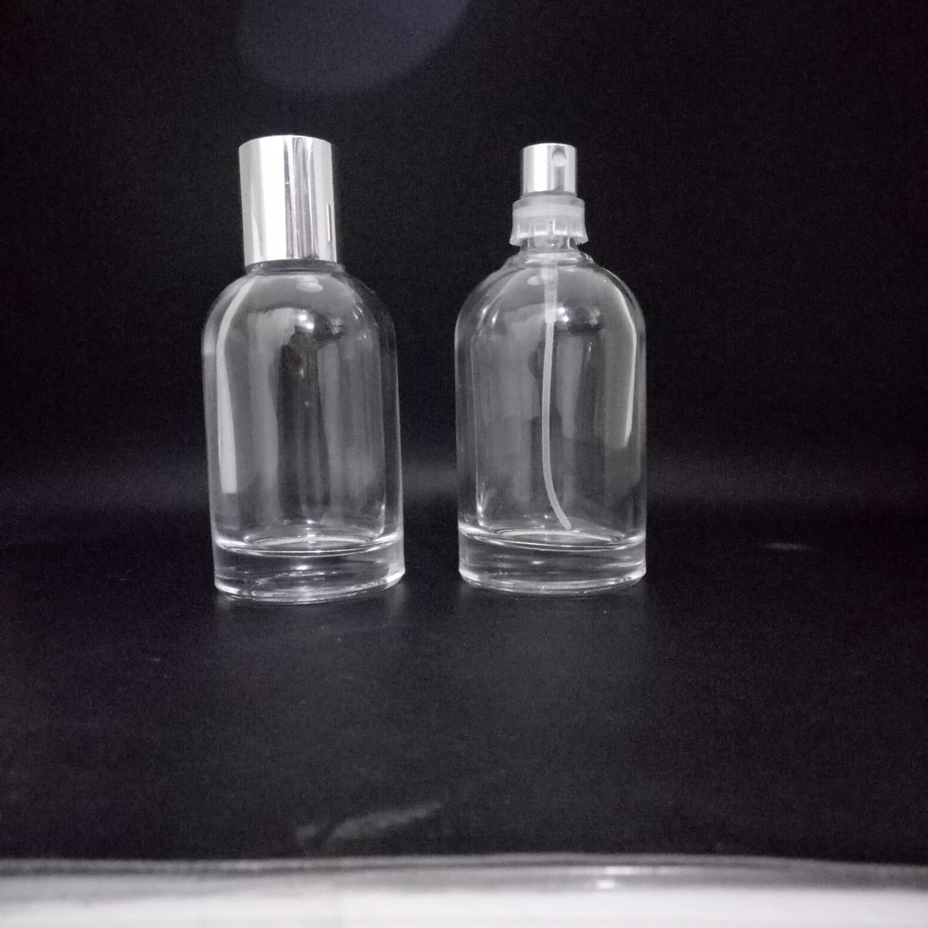 Botol Parfum Lelabo 50 ml easy pump cap silver ml