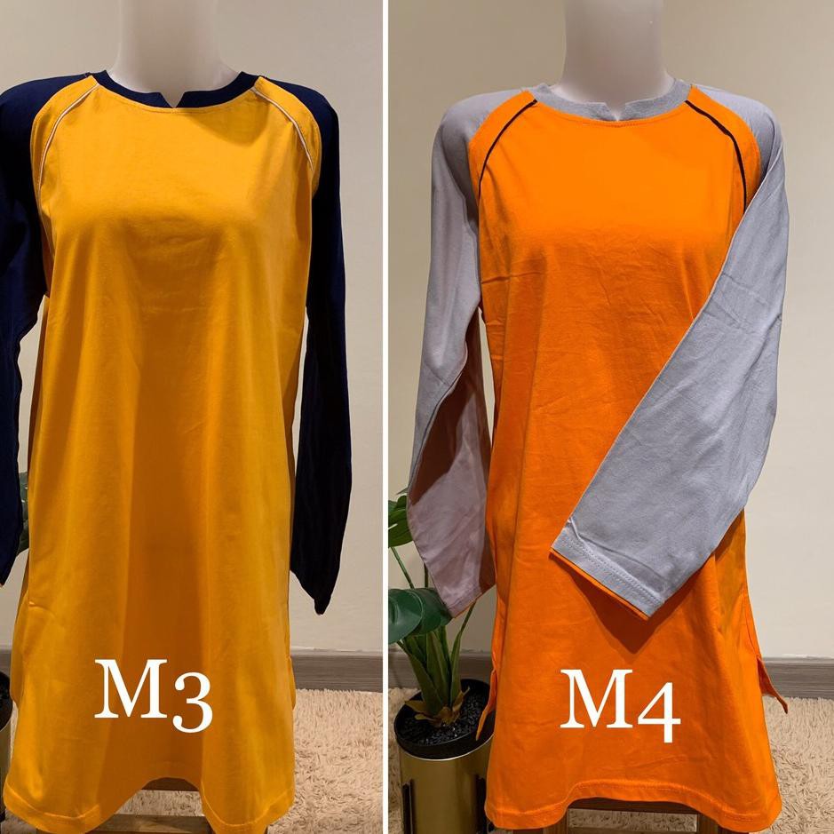 【JUALANKU】 Baju olahraga muslim / kaos tunik senam muslimah / seragam wanita model muslim bahan katu