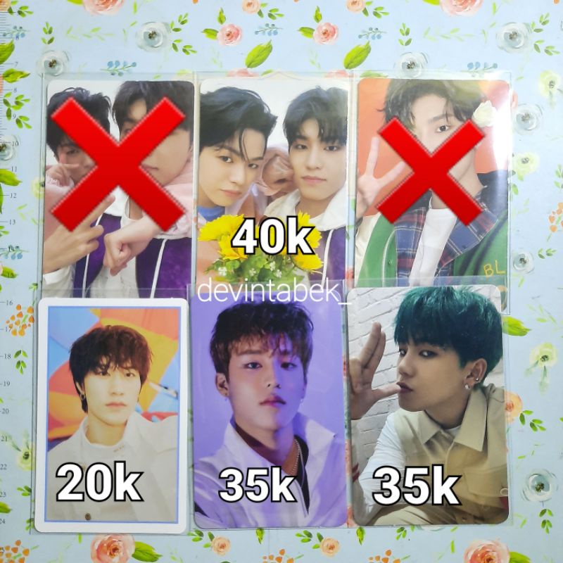 (clearance sale) treasure official photocard tss, the second step, jaewoo, yedam, blue, green, the f