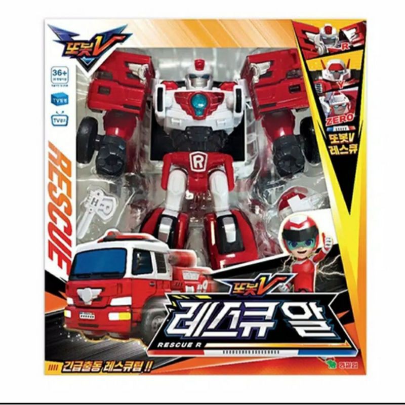 TOBOT RESCUE VICTORY R BESAR 40 CM MOBIL TRANSFORMER KOREA YOUNG TOYS