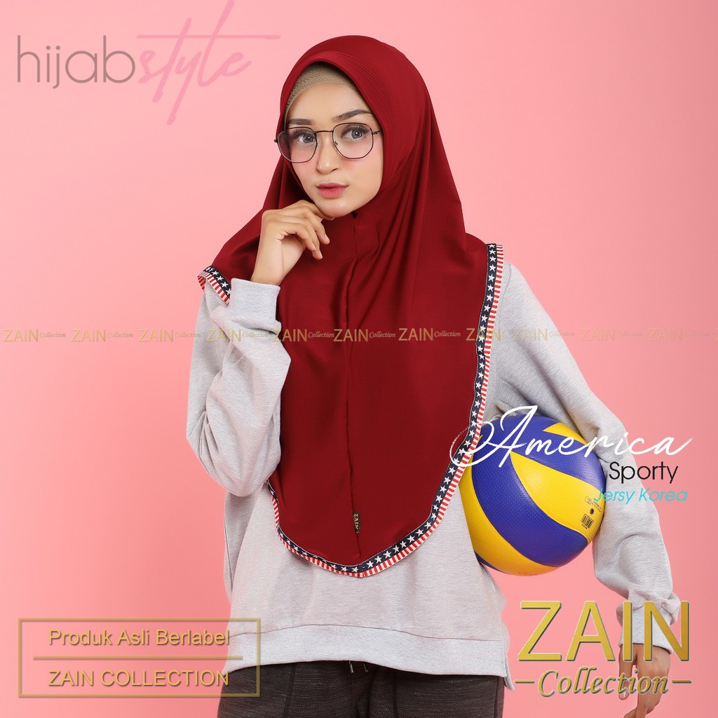 Jilbab Instan America Sporty Zain Collection-7