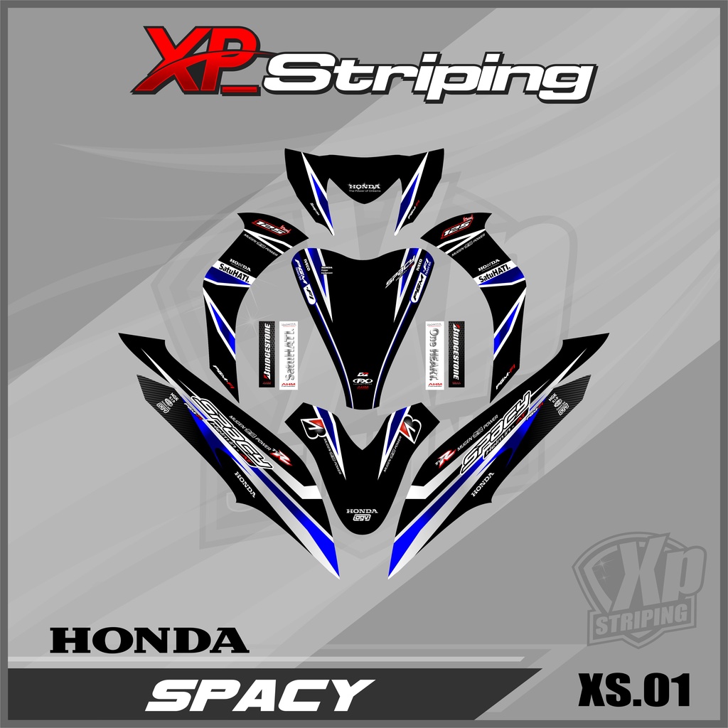 Decal Full Body Spacy - Sticker Decal Honda Spacy. XP 01