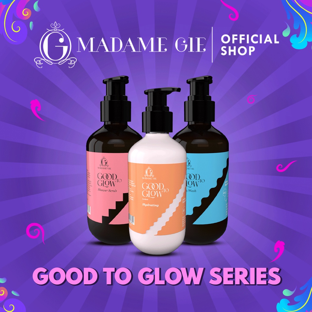 Madame Gie Good To Glow Shower Scrub | Body Wash | Lotion